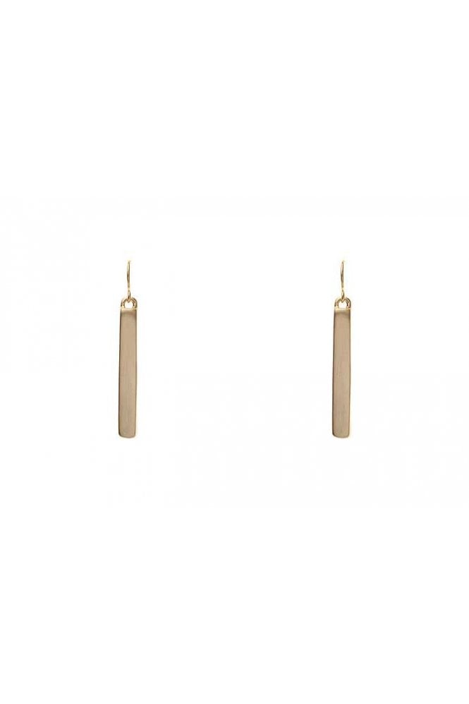 Majique London Sleek Gold Bar Earring