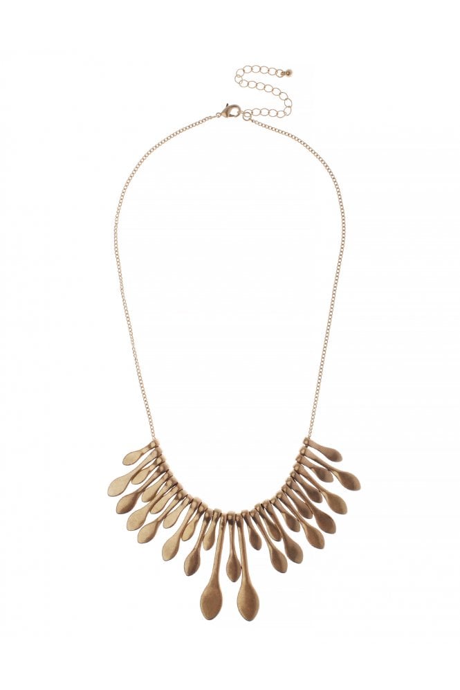 Majique London Sleek Gold Bar Necklace