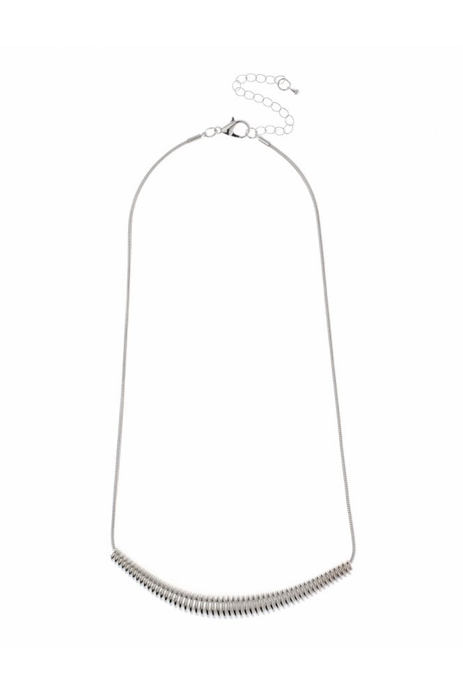 Majique London Sleek Snake Chain Necklace With Wire Pendant
