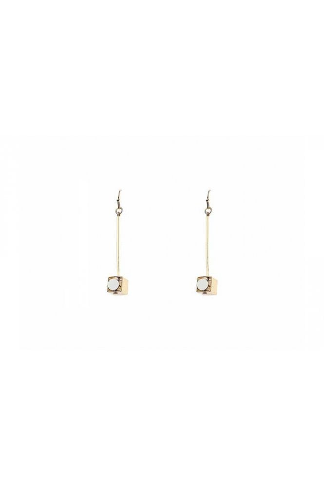 Majique London Sleek Square Drop Earring