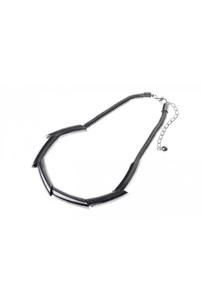 Majique London Sleek Tube Link Necklace