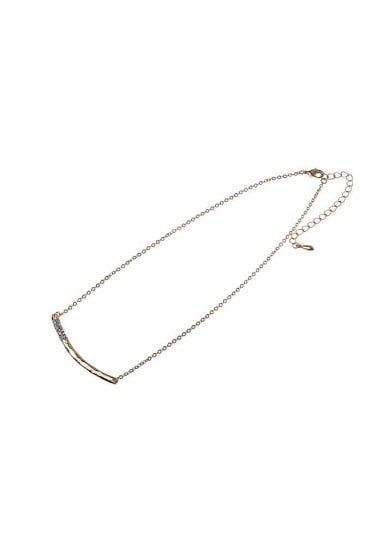 Sparkling Edge Bar Necklace