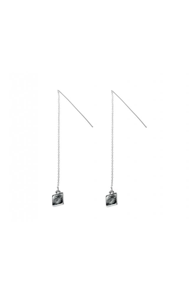 Majique London Square Drop Pull Through Earring