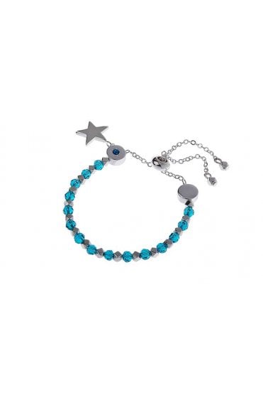 Star Charm Beaded Slider Bracelet