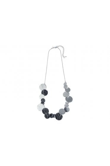 Textured Coin Snake Chain Necklace