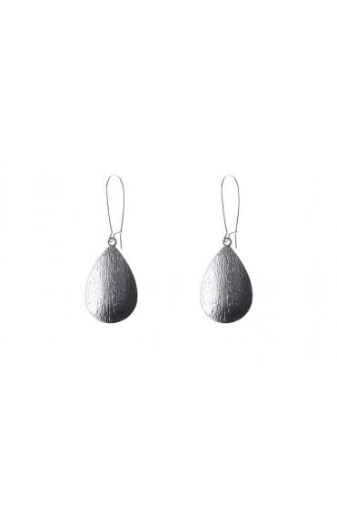 Textured Elegance Fish Hook Earring