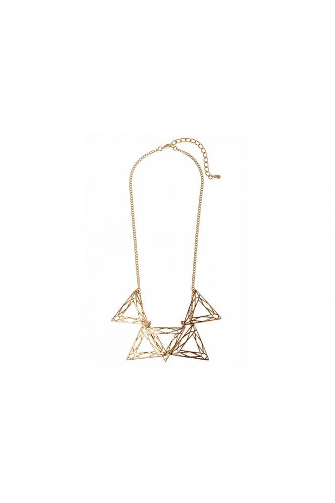 Majique London Triangle Link Chain Necklace