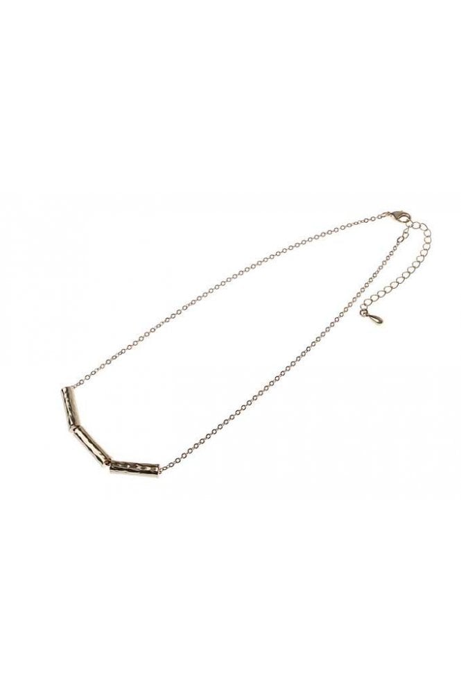 Majique London Trio Metal Tube Chain Necklace