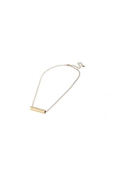 Tubular Heart Chain Necklace