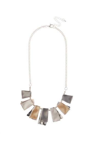 Urban Chic Rectangle Bar Drop Chain Necklace