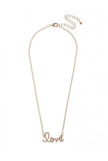 Love Sparkle Charm Necklace