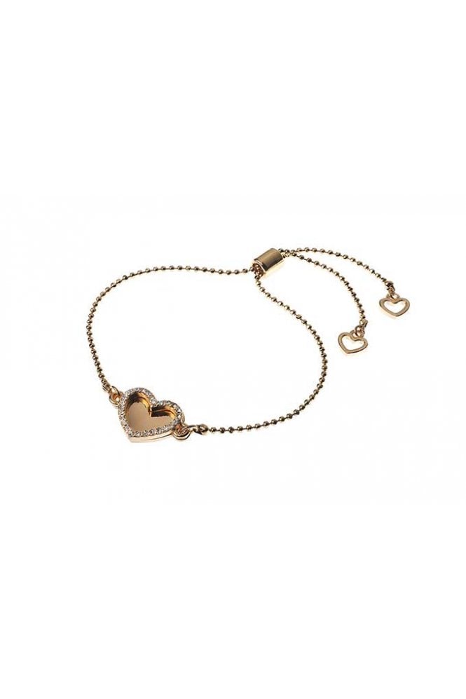Majique London Gleaming Heart Crystal Bracelet