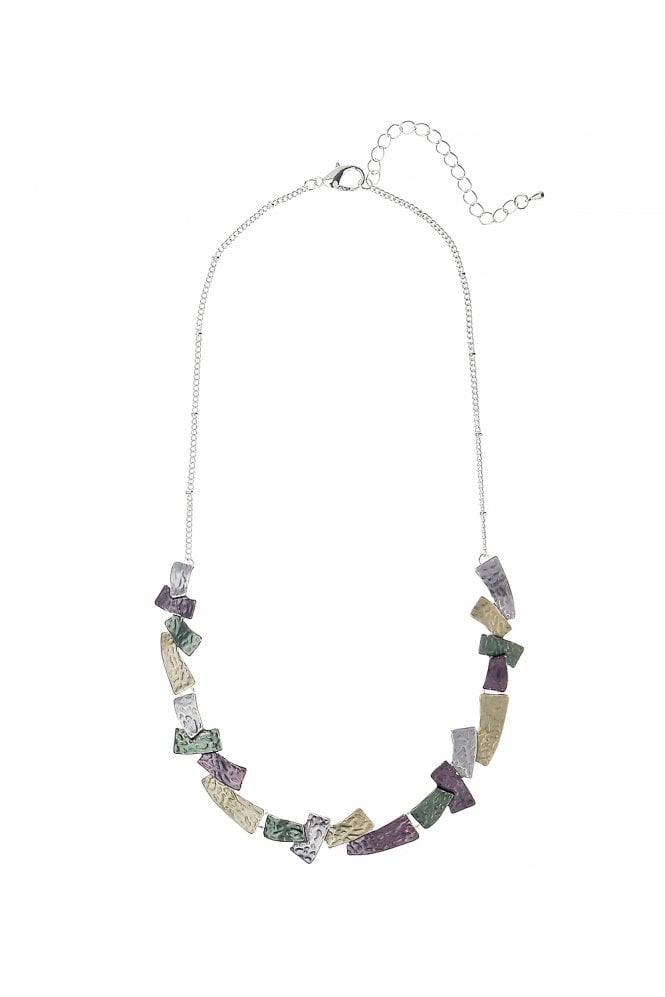 Majique London Vivid Prism Silver Chain Necklace