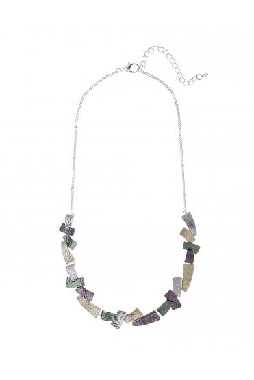 Vivid Prism Silver Chain Necklace