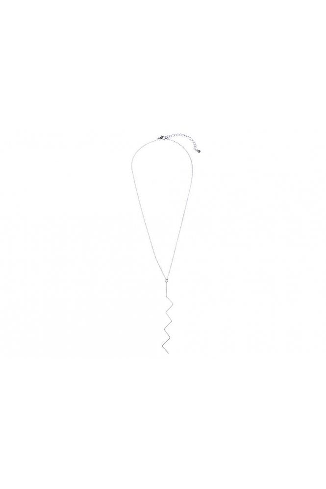 Majique London Z Line Drop Necklace